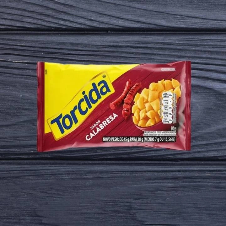 Salgadinho Torcida Calabresa 38g da Conveniência Inglaterra em Londrina PR